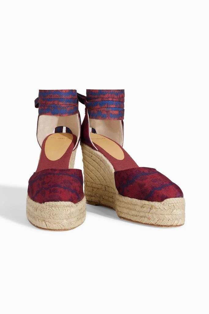 商品Altuzarra|Carina printed canvas wedge espadrilles,价格¥1860,第2张图片详细描述