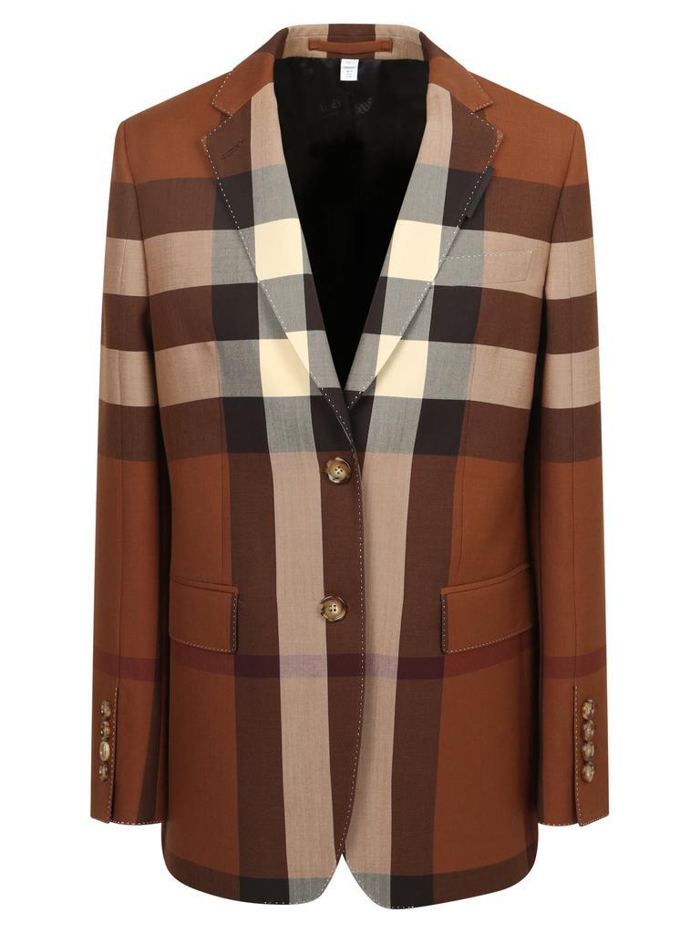 商品Burberry|BURBERRY CHECK BLAZER,价格¥7712,第1张图片