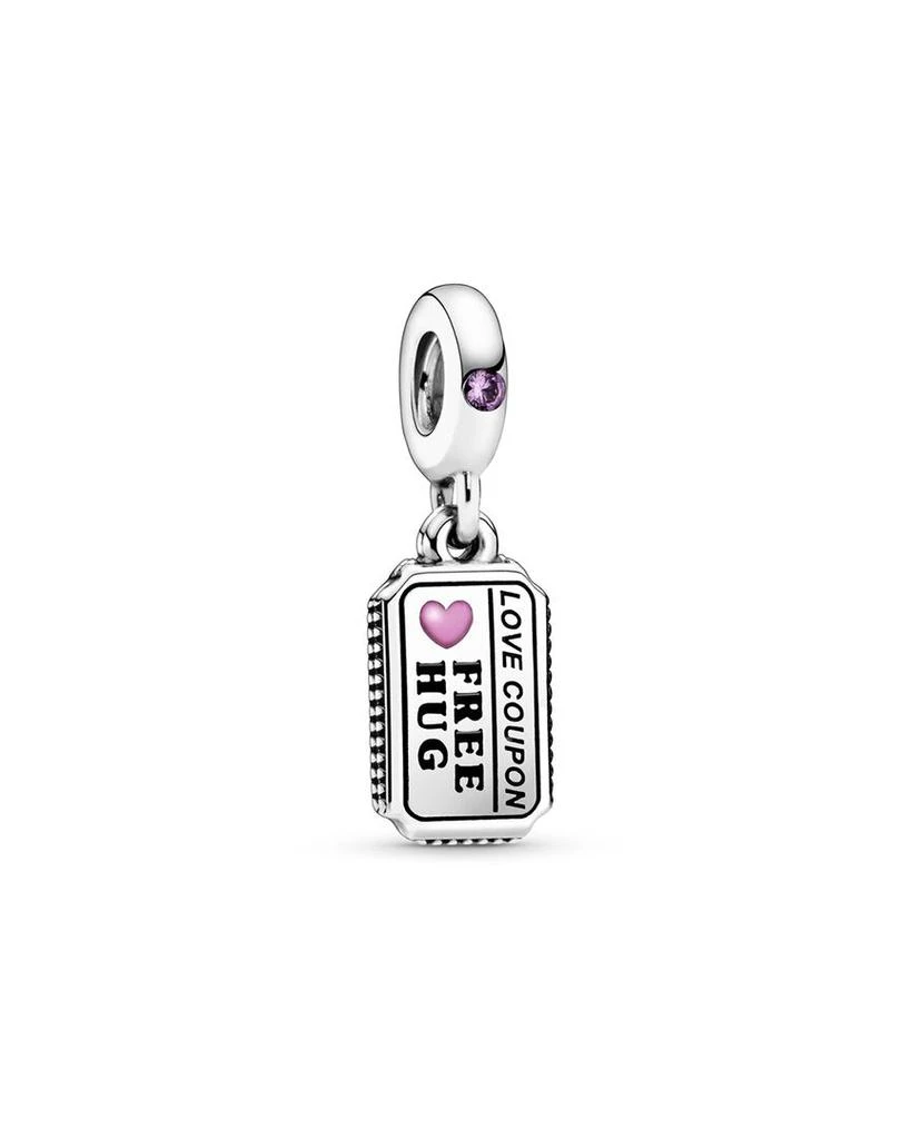 商品PANDORA|Pandora Silver Love Coupon Dangle Charm,价格¥151,第1张图片