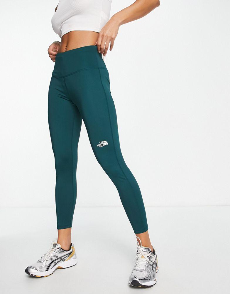 The North Face Training Flex high rise 7/8 leggings in green商品第1张图片规格展示