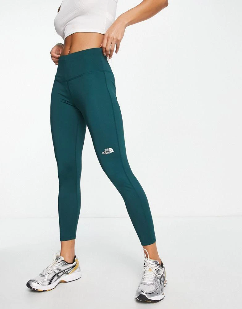 商品The North Face|The North Face Training Flex high rise 7/8 leggings in green,价格¥391,第1张图片