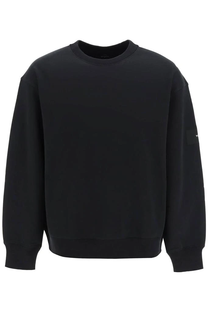 商品Y-3|Crewneck Sweatshirt With Rubberized Logo Print On Sleeve,价格¥929,第1张图片