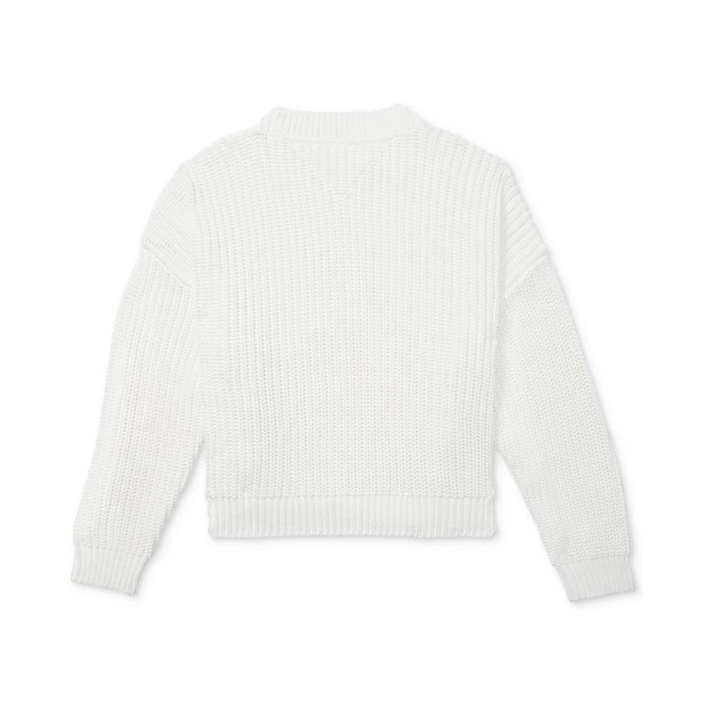 商品Tommy Hilfiger|Women's Cotton Flag Sweater with Zipper Shoulders,价格¥596,第2张图片详细描述