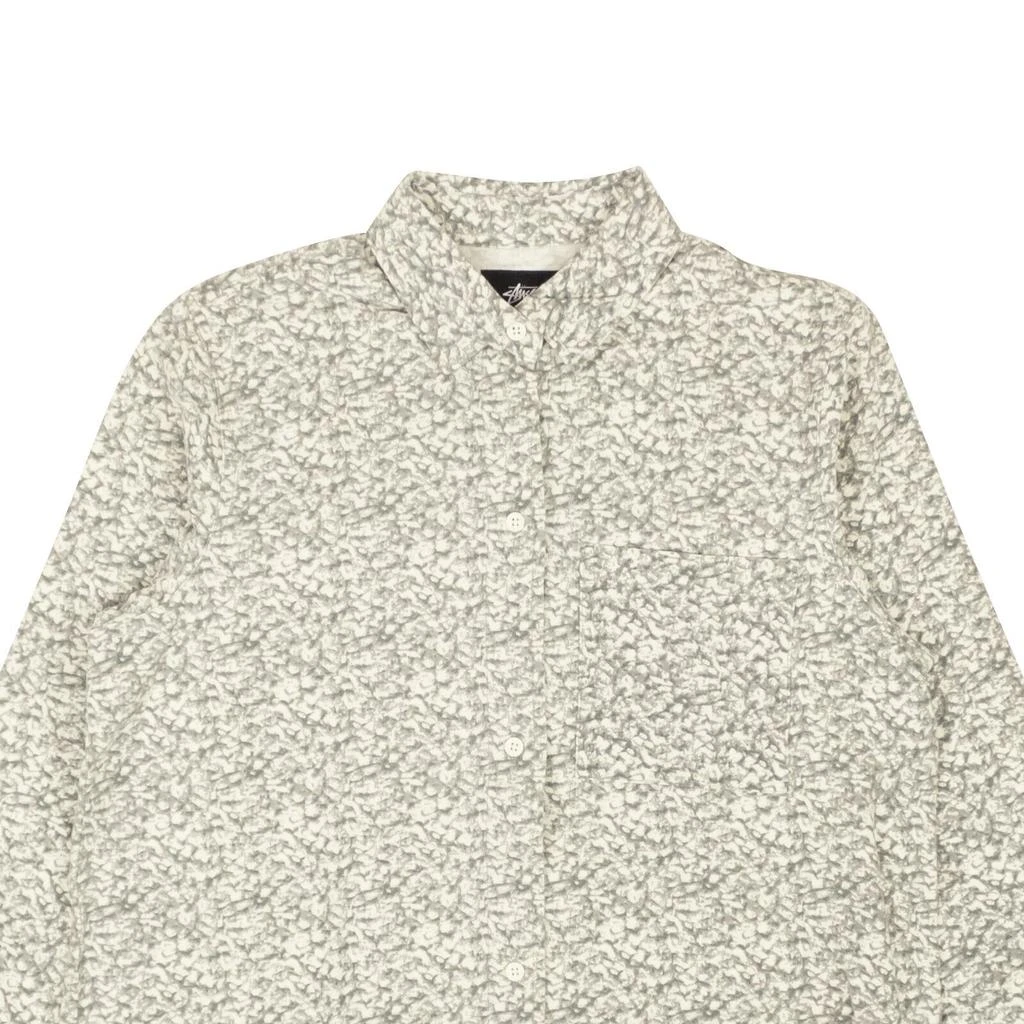 商品STUSSY|Natural White Printed Sherpa Button Down Shirt,价格¥448,第2张图片详细描述