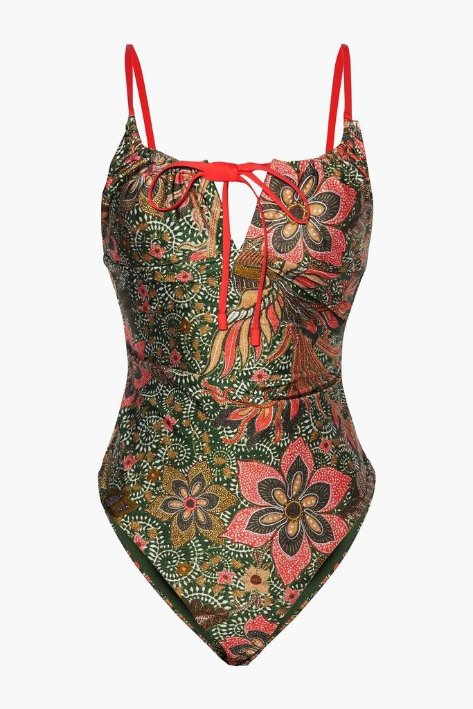 商品Zimmermann|Empire Draw bow-detailed printed swimsuit,价格¥1230,第3张图片详细描述