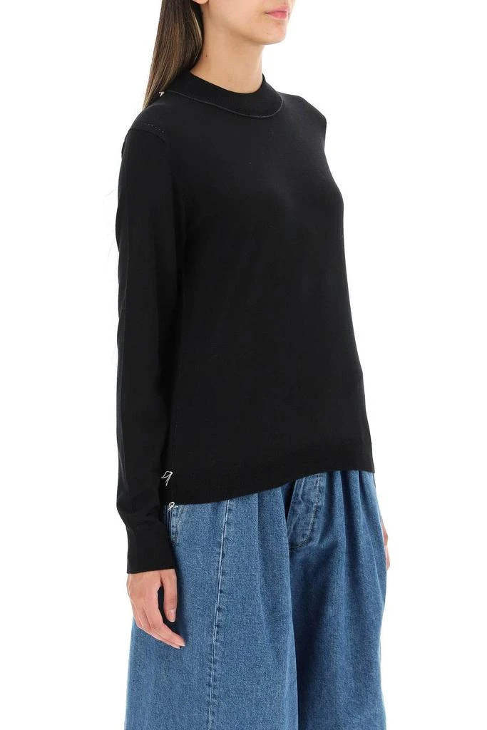 商品MAISON MARGIELA|WOOL SWEATER WITH INSIDE-OUT SEAMS,价格¥2080,第3张图片详细描述