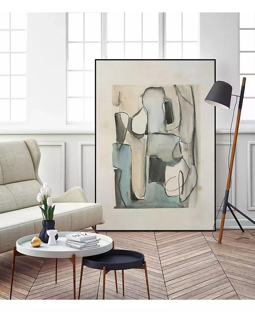 商品Giant Art|36" x 24" Subdued Abstract I Art Block Framed Canvas,价格¥2106,第4张图片详细描述