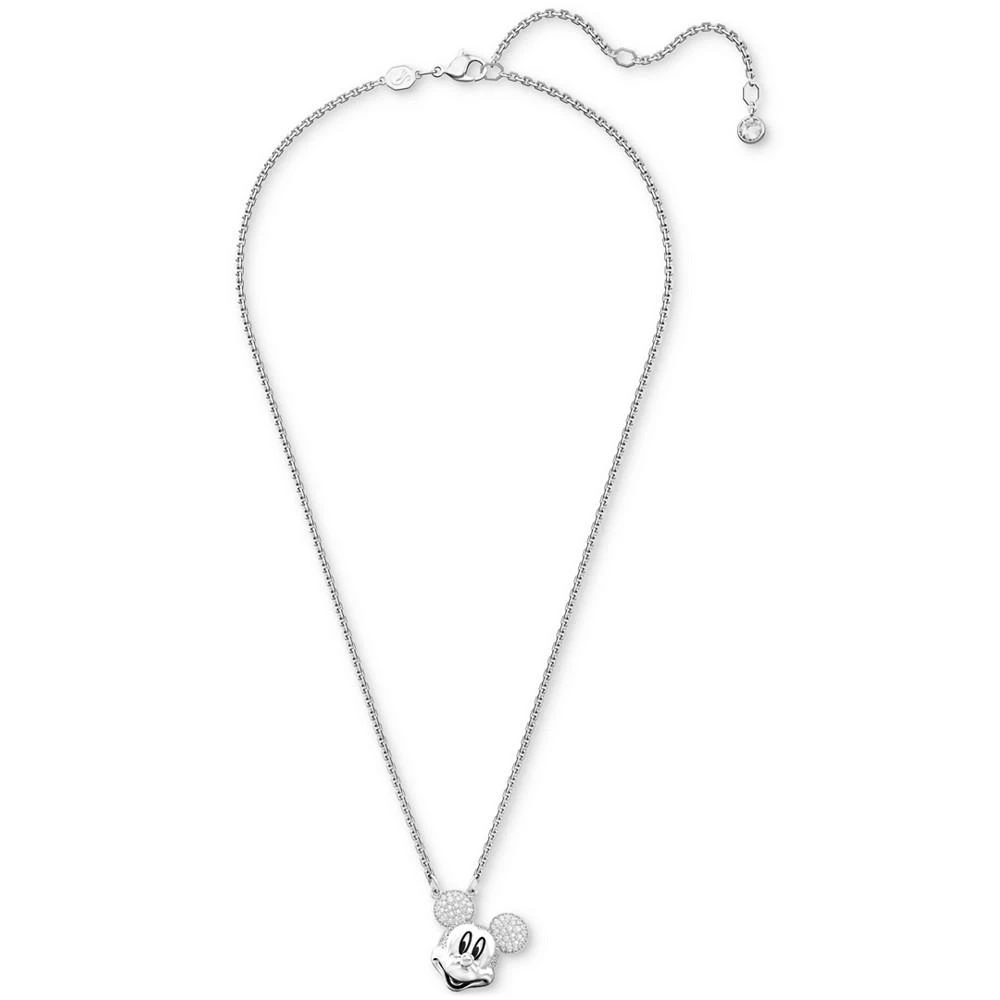 商品Swarovski|Disney Mickey Mouse Silver-Tone Crystal Pendant Necklace, 19-1/4",价格¥1093,第2张图片详细描述
