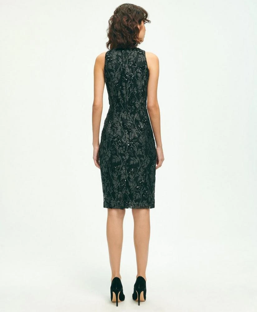 商品Brooks Brothers|Sleeveless Sequin Lace Sheath Dress,价格¥976,第4张图片详细描述