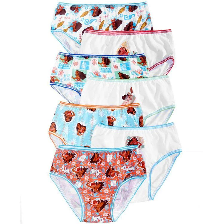 商品Disney|Moana Underwear, 7-Pack, Little Girls (4-6X) & Big Girls (7-16),价格¥112,第2张图片详细描述