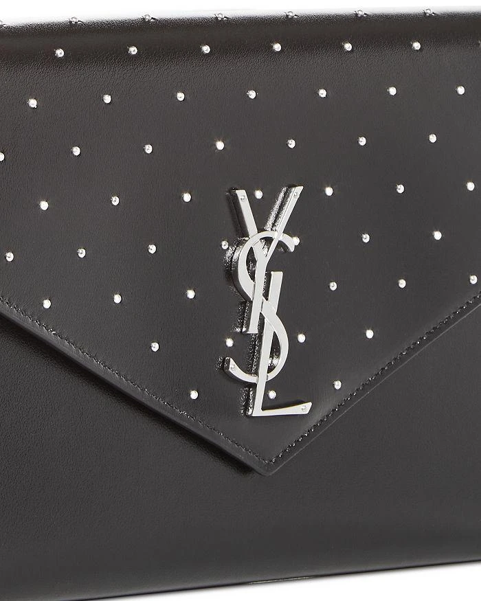 商品Yves Saint Laurent|Cassandre Studded Flap Clutch,价格¥6660,第2张图片详细描述