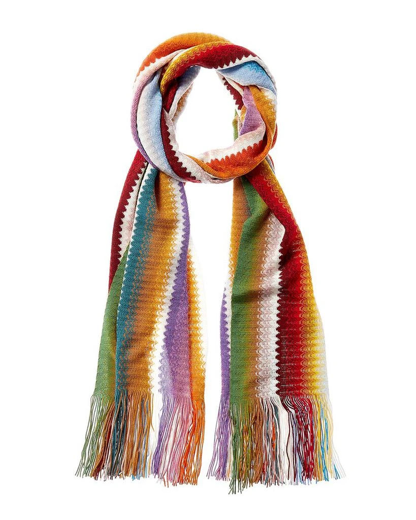 商品Missoni|Wool-Blend Scarf, Beige,价格¥684,第1张图片