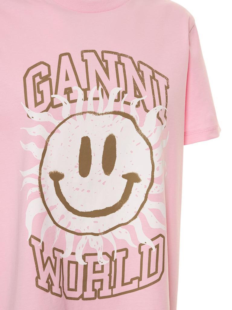 商品Ganni|Basic Smiley Relaxed Jersey T-shirt,价格¥706,第5张图片详细描述