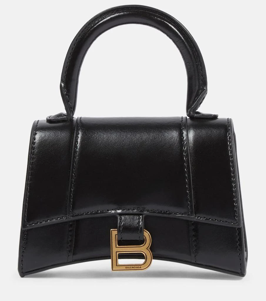 商品Balenciaga|Hourglass Mini leather crossbody bag,价格¥8432,第1张图片