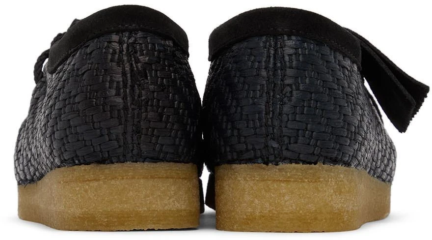 商品Clarks|Black Raffia Wallabee Derbys,价格¥824,第2张图片详细描述