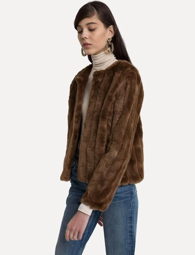商品Pixie Market|Lined Mink Faux Fur Jacket,价格¥1345,第1张图片