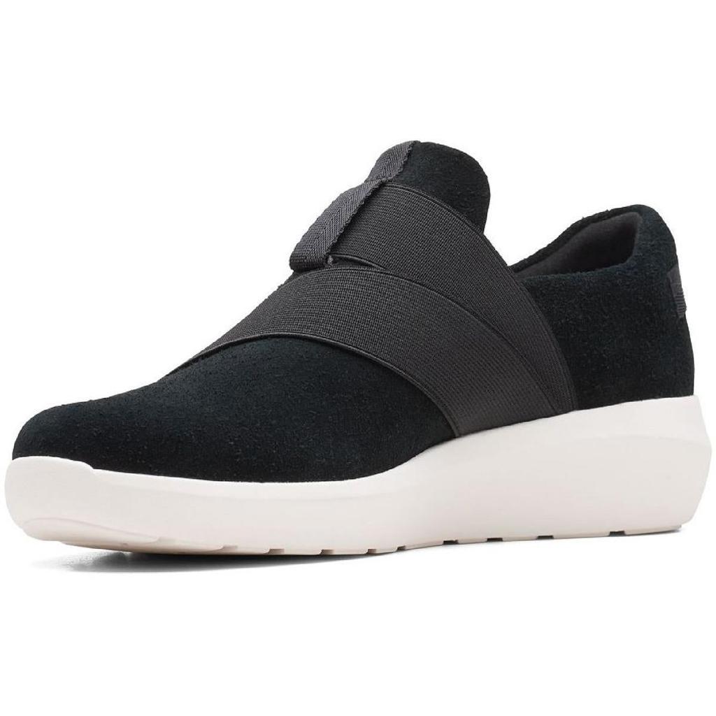 Clarks Womens Kayleigh Charm Suede Slip On Athletic and Training Shoes商品第4张图片规格展示