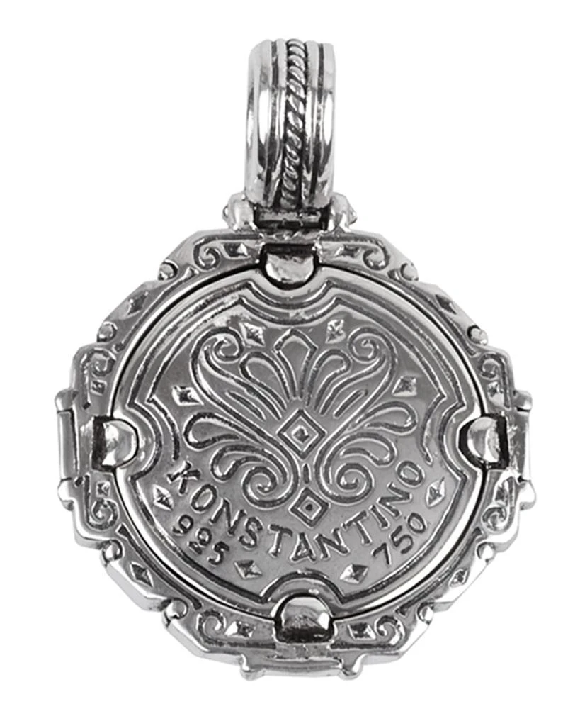 商品Konstantino|18K White Gold Carved Ferrite Pendant,价格¥5466,第3张图片详细描述