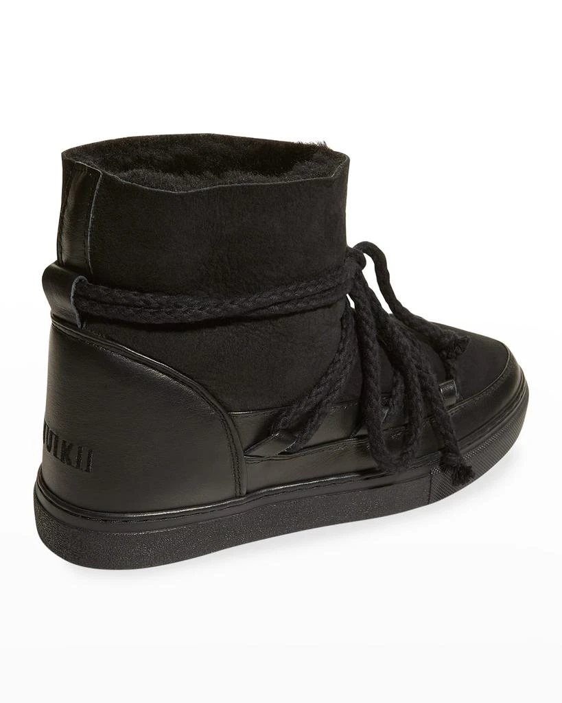 商品INUIKII|Classic Mixed Leather Shearling Snow Booties,价格¥1144,第3张图片详细描述