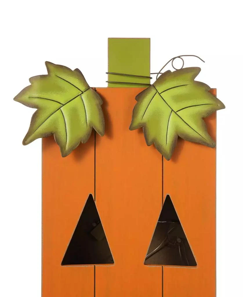 Lighted Halloween Wooden Pumpkin Porch Decor, 30" 商品