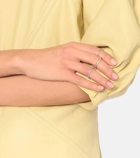 Daphne 18kt gold and sterling silver linked rings 商品