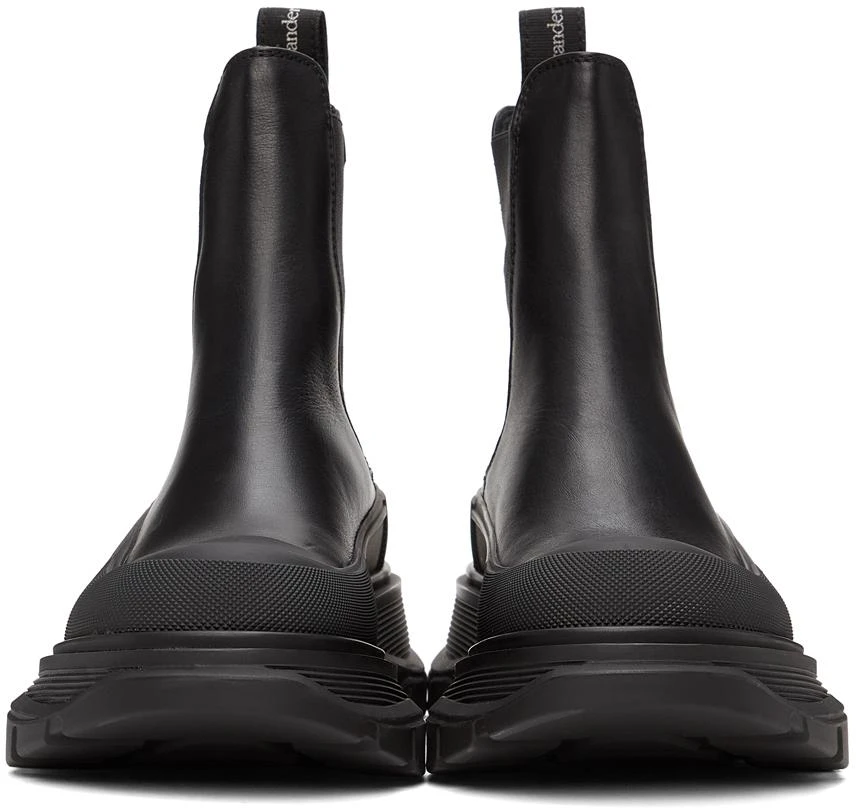 商品Alexander McQueen|Black Tread Slick Chelsea Boots,价格¥2594,第2张图片详细描述
