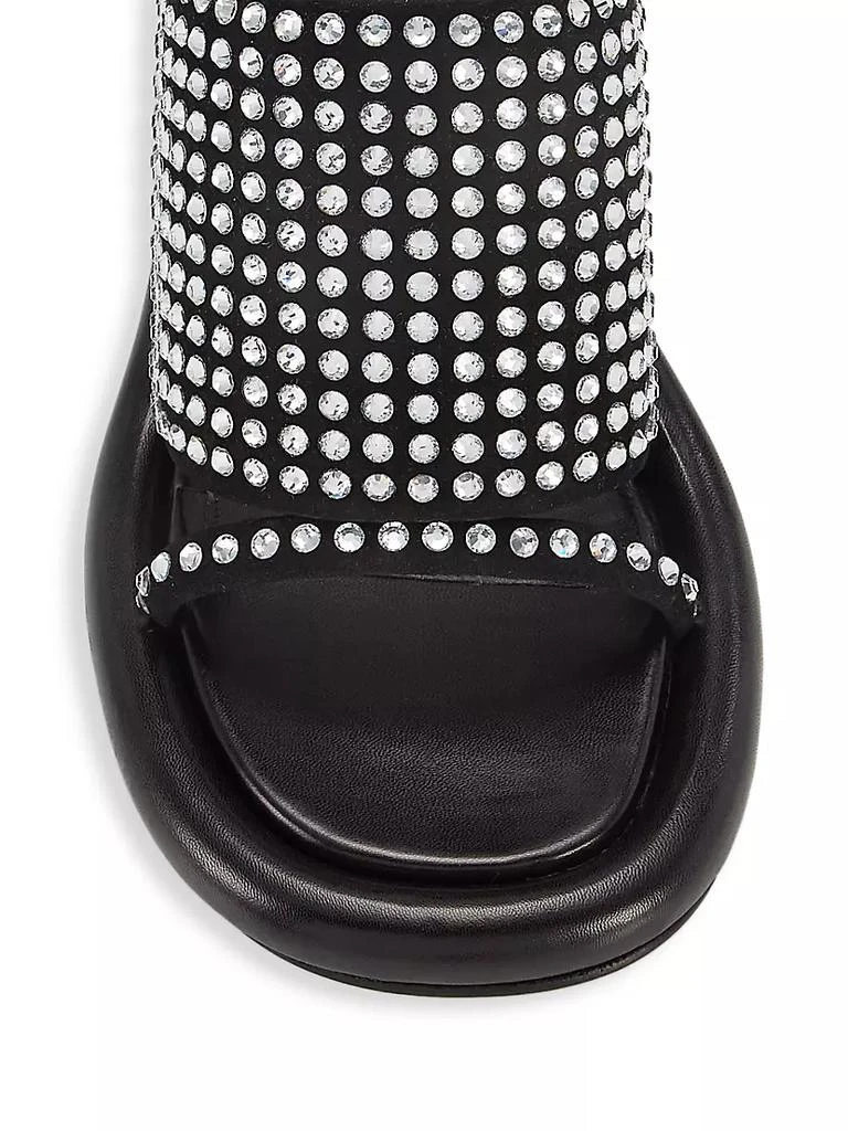 商品JW Anderson|Bumper Crystal-Embellished Leather Mules,价格¥1634,第4张图片详细描述