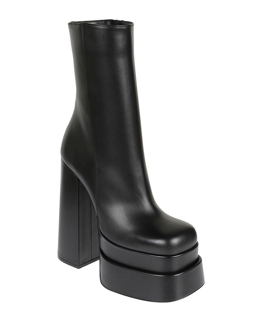 商品Versace|Side Zipped Wedge Boots,价格¥6881,第4张图片详细描述