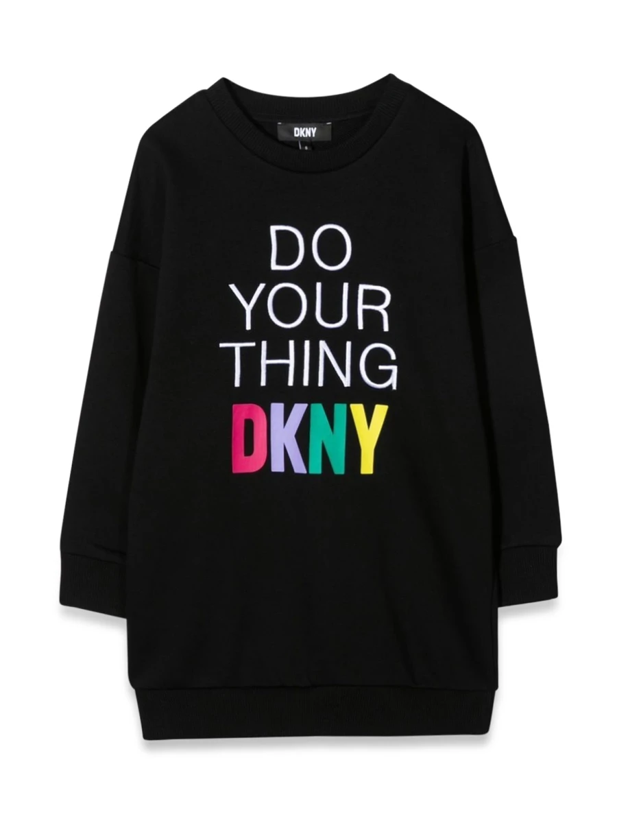 商品【商品预售7天】 DKNY|DKNY 女童连衣裙 D32860K09B 黑色,价格¥627,第1张图片
