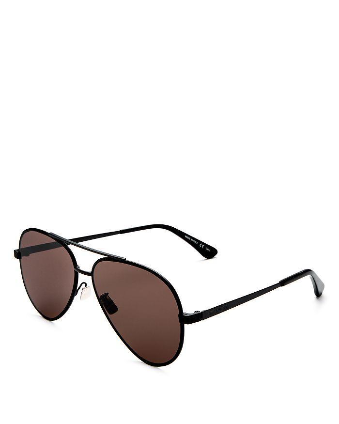 商品Yves Saint Laurent|Men's Classic Zero Brow Bar Aviator Sunglasses, 60mm,价格¥3366,第3张图片详细描述