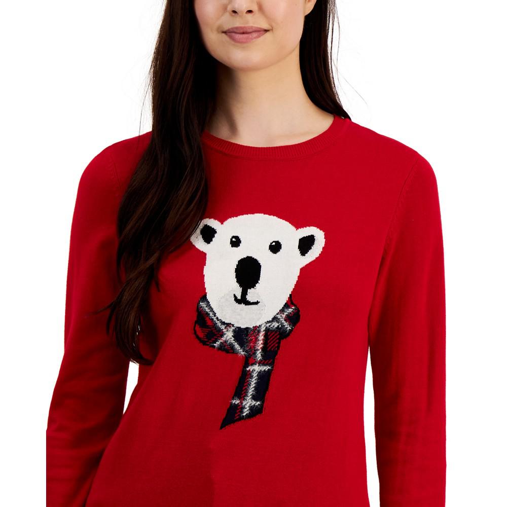 Women's Lucy Cotton Polar Bear Sweater商品第3张图片规格展示
