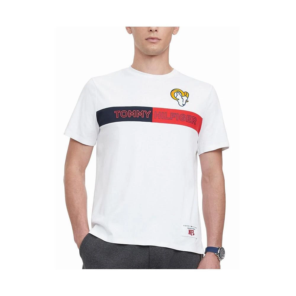 商品Tommy Hilfiger|Men's White Los Angeles Rams Core T-shirt,价格¥302,第4张图片详细描述