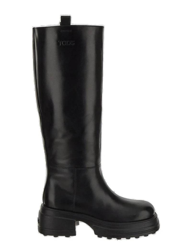 商品Tod's|Tod's Logo Embossed Knee-Length Boots,价格¥5862,第1张图片