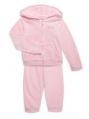 商品Juicy Couture|Girl's Velour 2-Piece Hoodie & Joggers Set,价格¥248,第1张图片