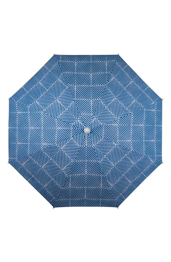 商品Picnic Time|Blue Athens Pattern Portable Beach Umbrella,价格¥289,第3张图片详细描述
