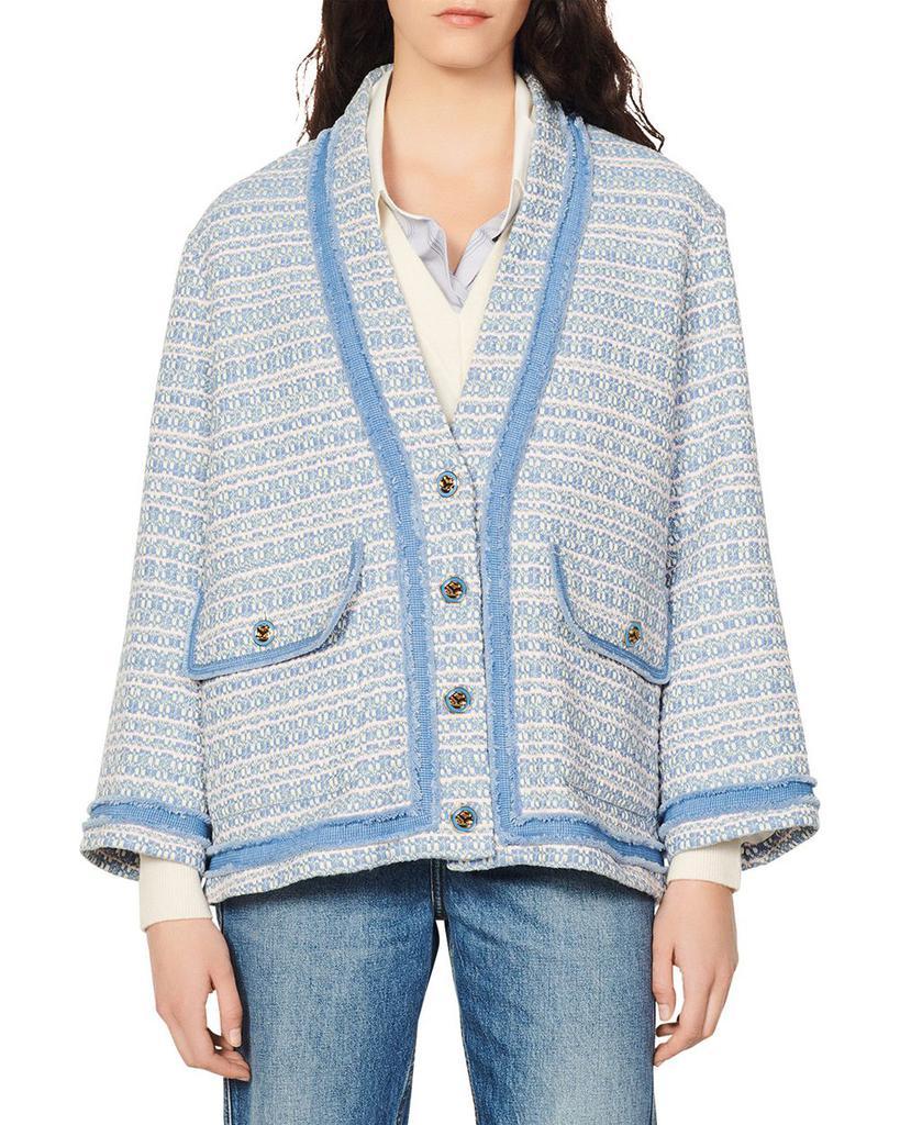 商品Sandro|Amelia Tweed Jacket,价格¥2523,第1张图片