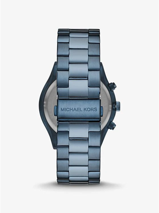 商品Michael Kors|Oversized Slim Runway Blue-Tone Watch,价格¥2076,第3张图片详细描述