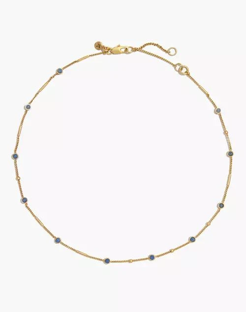 商品Madewell|Delicate Aventurine Chain Necklace,价格¥157,第2张图片详细描述