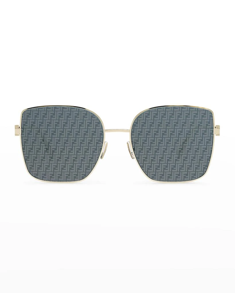 商品Fendi|Logo Metal & Plastic Cat-Eye Sunglasses,价格¥3745,第3张图片详细描述
