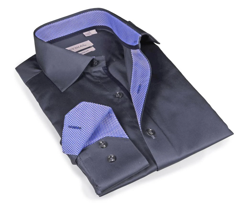 商品Levinas|Slim Fit Contrast Detailed Button Down,价格¥378,第1张图片