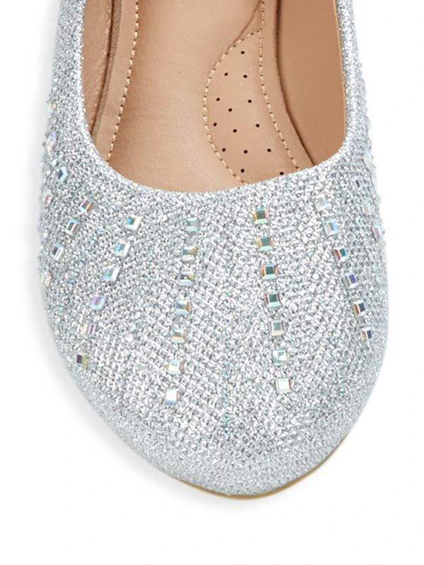 商品Badgley Mischka|Little Girl's & Girl's Embellished Flats,价格¥79,第5张图片详细描述