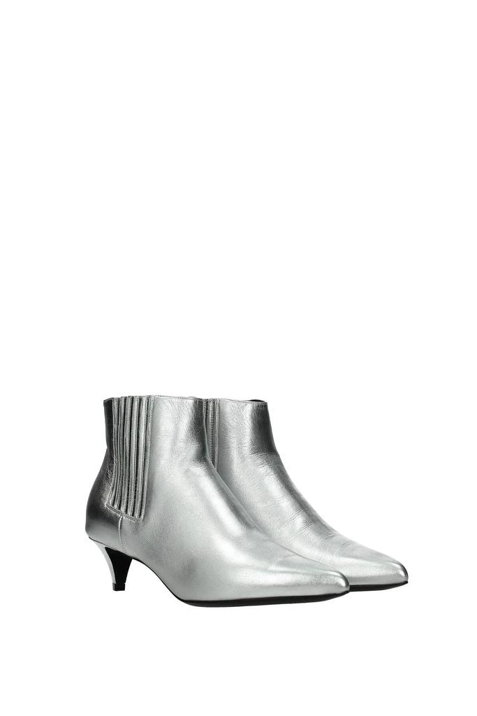 商品Celine|Ankle boots Leather Silver,价格¥2738,第2张图片详细描述