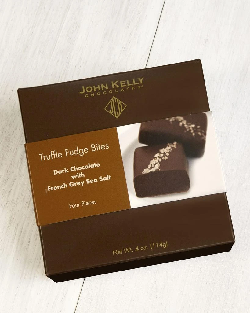 商品John Kelly Chocolates|4-Piece Dark Chocolate With French Grey Sea Salt Truffle Fudge Bites,价格¥164,第2张图片详细描述