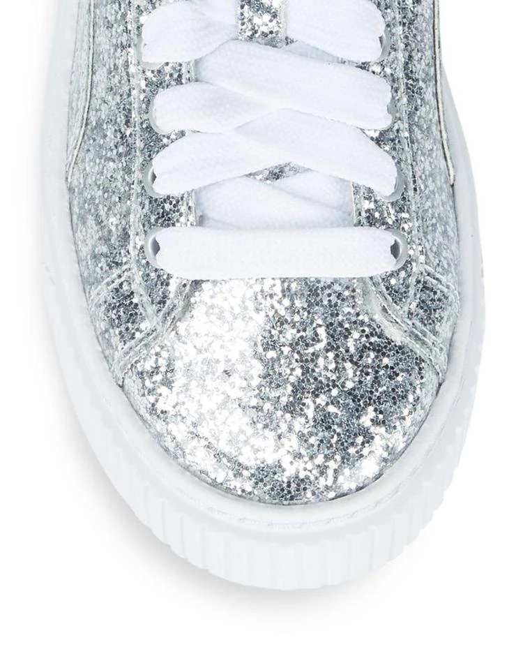 商品Puma|Basket Glitter Platform Sneakers,价格¥207,第4张图片详细描述