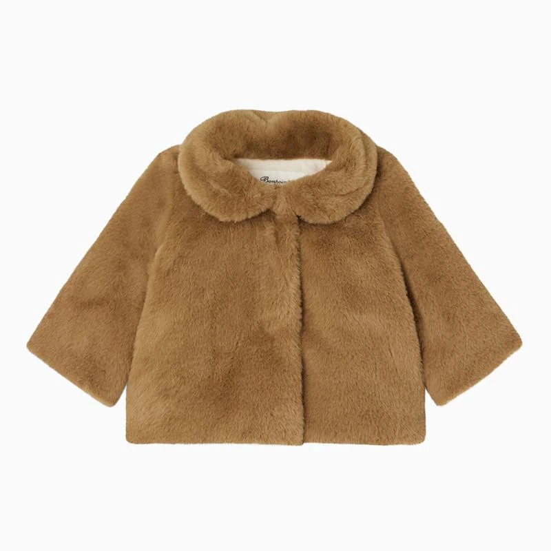 商品Bonpoint|BONPOINT Hazelnut faux fur jacket,价格¥1682,第1张图片