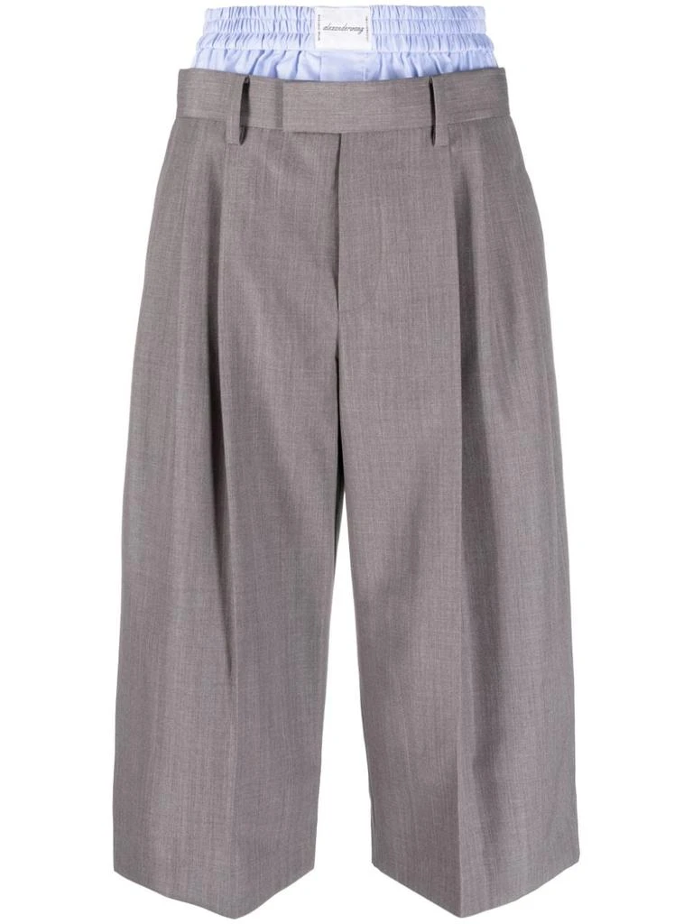 ALEXANDER WANG WOMEN TAILORED CULOTTE WITH EXPOSED BOXER 商品