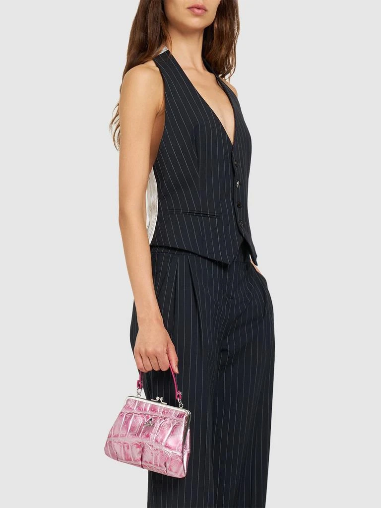 商品Vivienne Westwood|Granny Frame Leather Top Handle Bag,价格¥3179,第2张图片详细描述