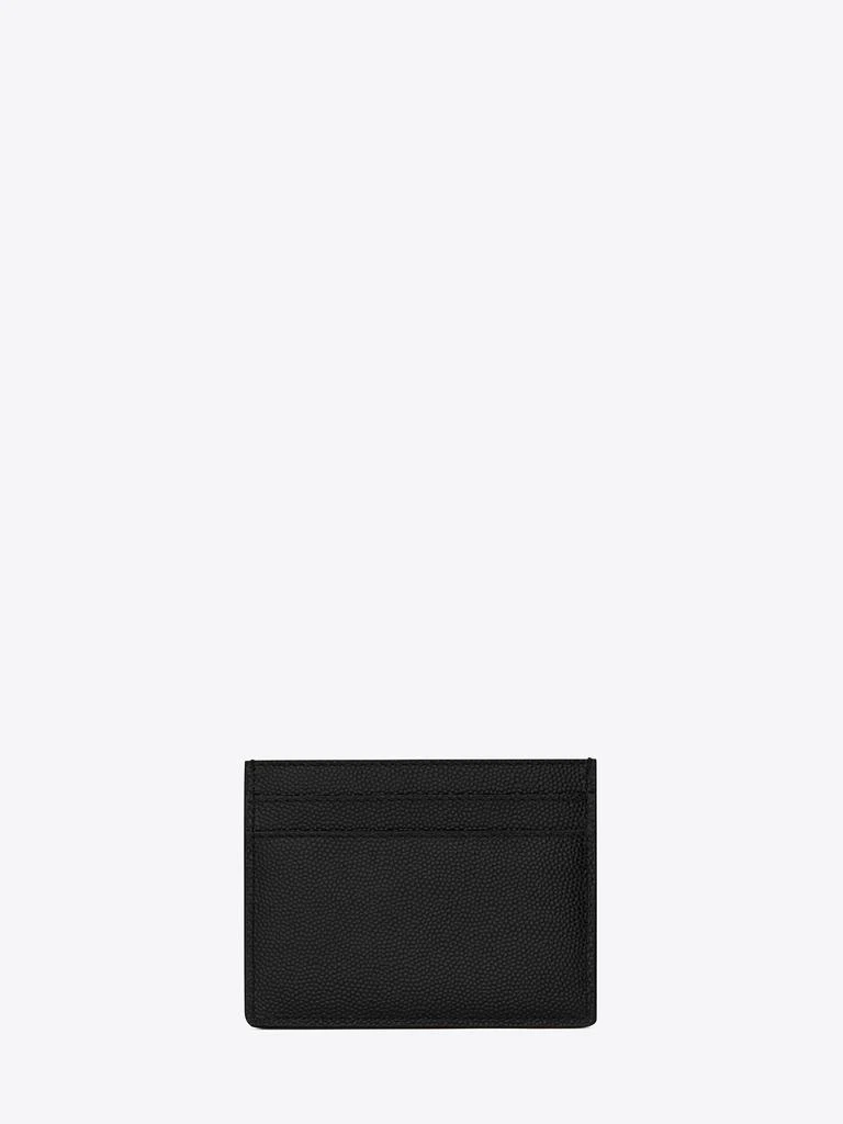 商品Yves Saint Laurent|Black leather card holder,价格¥1246,第2张图片详细描述