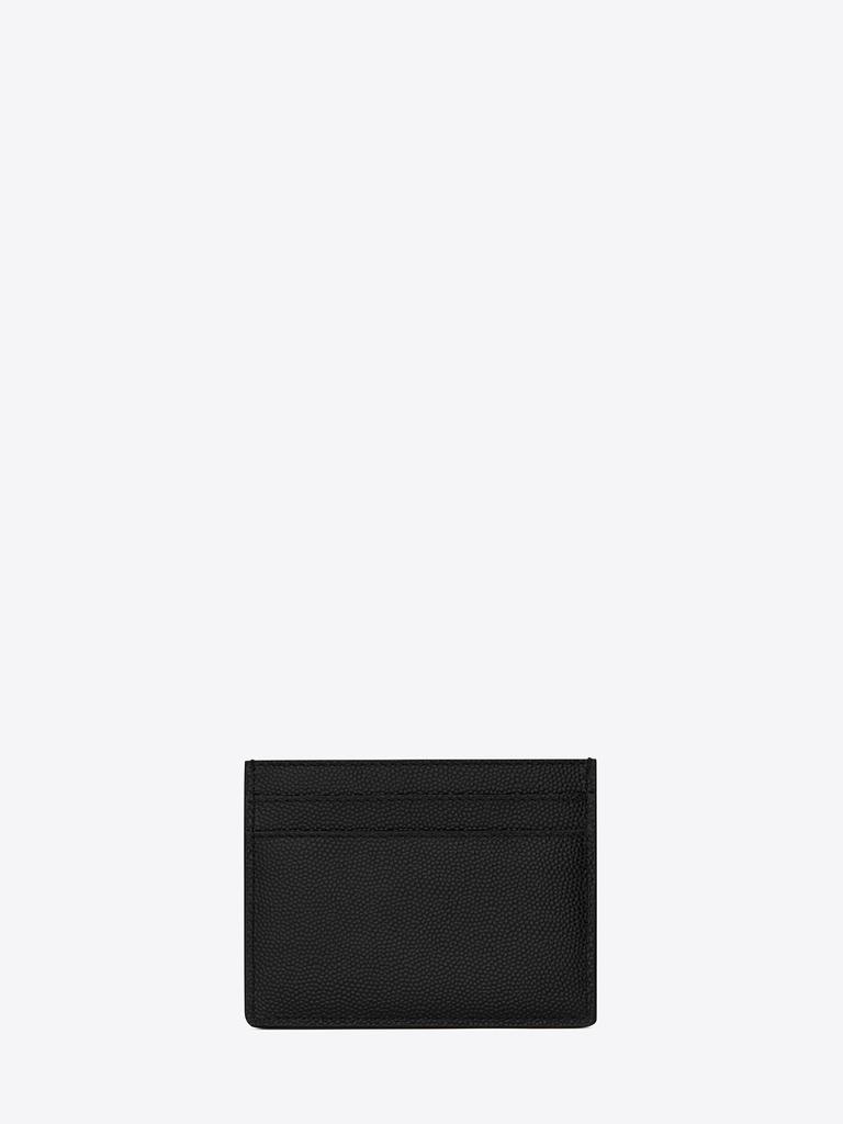 商品Yves Saint Laurent|Black leather card holder,价格¥1140,第4张图片详细描述