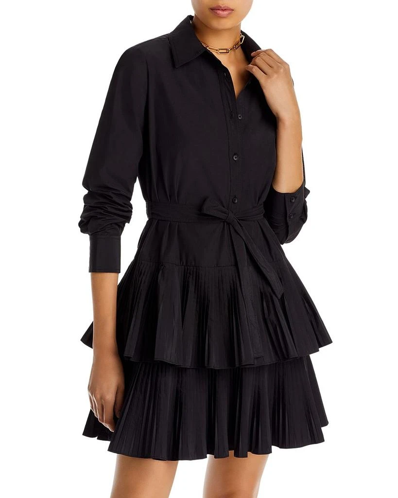 商品Derek Lam|Sterling Tiered Mini Shirt Dress,价格¥2560,第1张图片
